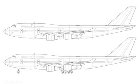 boeing    general electric engines blank illustration