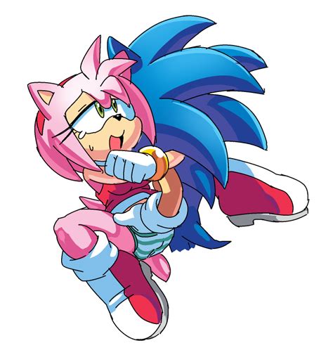 Rule 34 2016 Amy Rose Anthro Boots Breasts Coolblue Exposed Torso