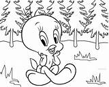 Tweety Coloring Bird Pages Cute Printable Procoloring Print Cool2bkids Cartoon Popular Comments sketch template
