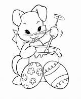 Bunny Easter Coloring Pages Printable Kids sketch template