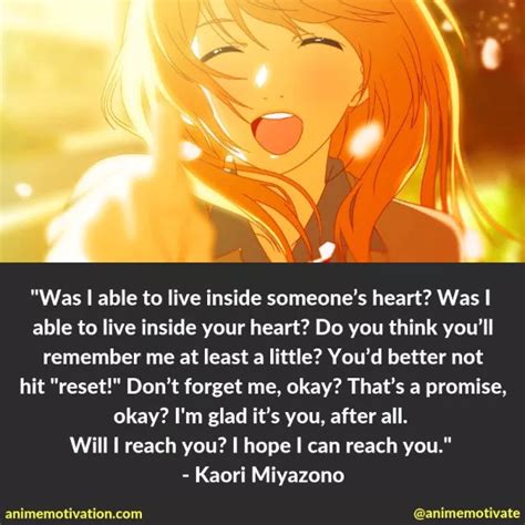 Your Lie In April Kaori Quotes Lavis