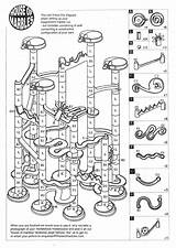 Marble Run Instructions Piece Diagram Navigation Post sketch template