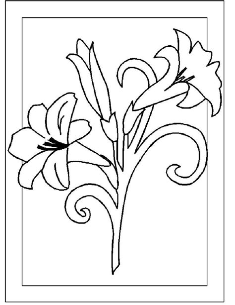 coloring pages flower coloring pages part  kitty pictures