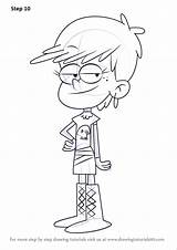 Loud House Luna Coloring Drawing Draw Pages Tutorials Step Template Characters Drawings sketch template