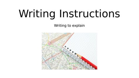 instructional writing writing instructions teaching resources