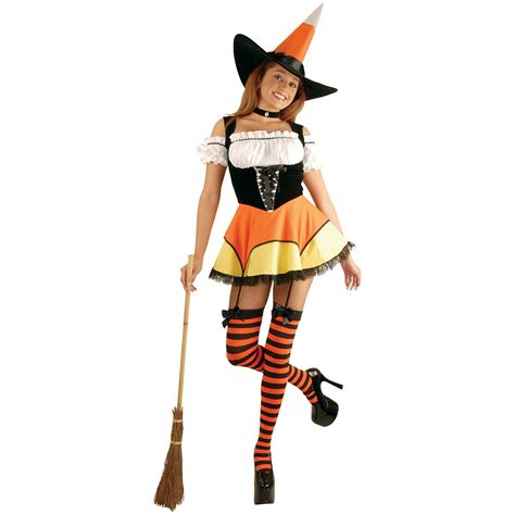 charades candy corn witch adult womens sexy complete outfit halloween