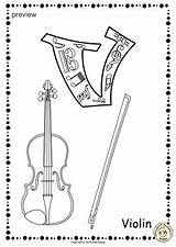 Alphabet Music Coloring Pages Preview sketch template