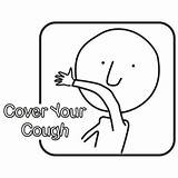 Cover Cough Clipart Coughing Pages Clip Coloring Cliparts Colouring Mouth When Library Elbow Syrup Coronavirus Resources Information Way Template Germs sketch template