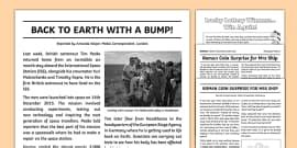 newspaper report plan newspaper template ks twinkl