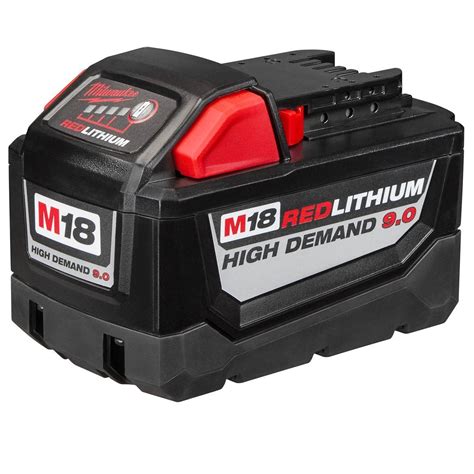milwaukee      red lithium ion high demand  ah battery pack red bulk packed