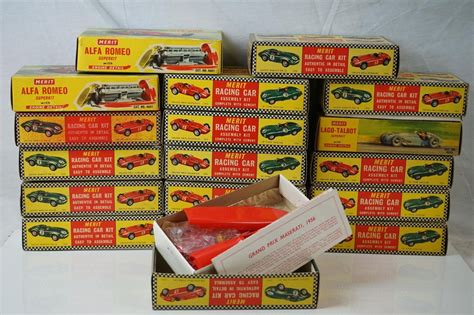 boxed merit  unbuilt plastic models kits  include    alfa romeo type