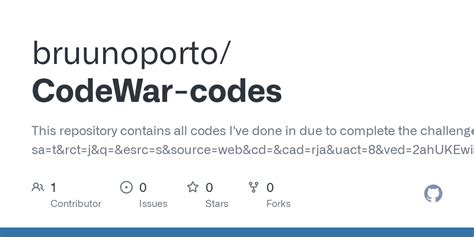 github bruunoportocodewar codes  repository   codes