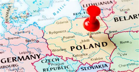 poland with neighbors map the best of poland