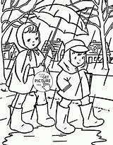 Rainy Coloring Pages Spring Kids Printables Excellent Wuppsy Getdrawings Para Colorear Getcolorings sketch template