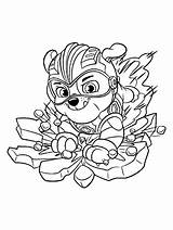Pups Patrol Paw Mycoloring Canina sketch template