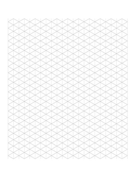 isometric graph grid paper printable   letter