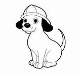 Preschool Firedog Clifford sketch template