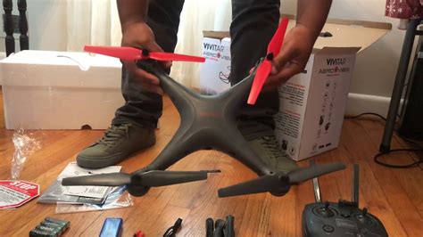vivitar aeroview video drone unboxing youtube