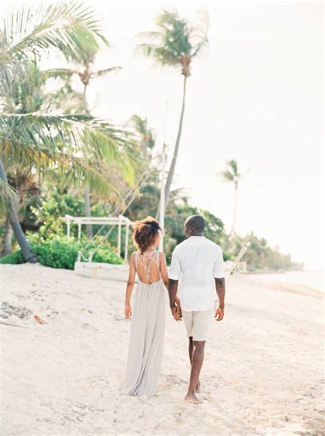 Beach Engagement Session In The Dominican Republic Dominican Republic
