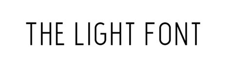 light font