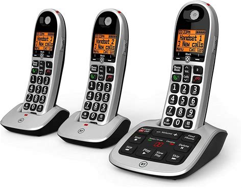 bt  trio big button digital cordless telephones  advanced call