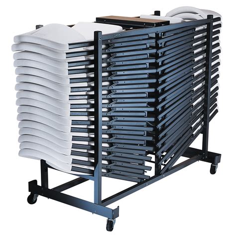 lifetime  storage rack folding chair cart