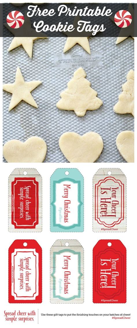 printable cookie tags christmas crafts  kids christmas