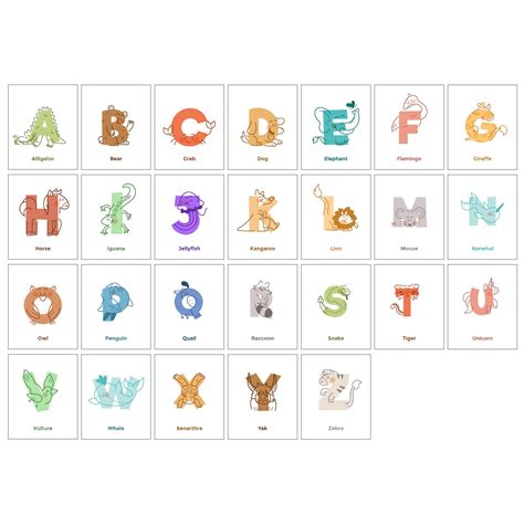 printable flash cards alphabet