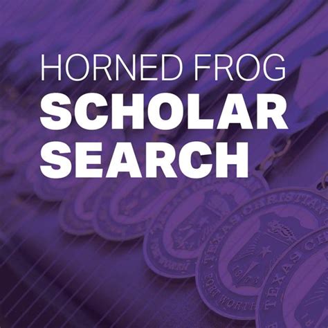 horned frog scholar search connects students  scholarship