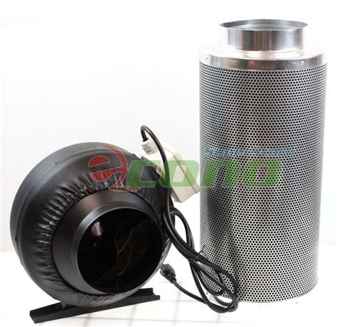 inline fan air carbon filter scrubber virgin charcoal odor filters econosuperstore