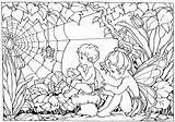 Coloring Pages Fairy Printable Colouring Complex Print Adults Older Fairies Kids Really Adult Grown Ups Cool Girls Detailed Colour Clipart sketch template