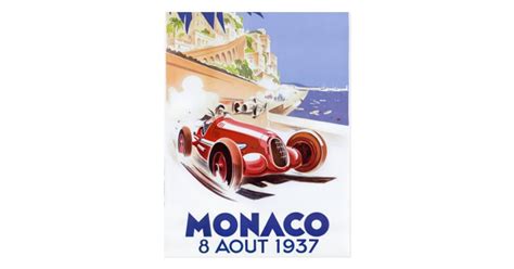 vintage monaco postcard zazzlecom