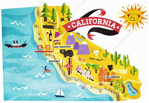 california map  attractions angela maureene