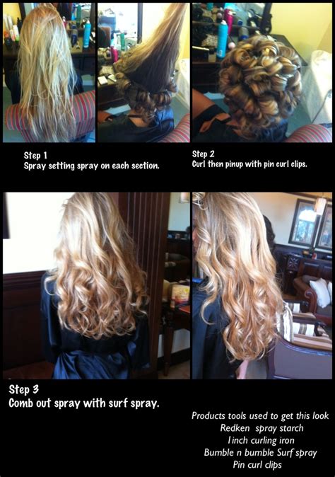 dellaria salons  spa pin curls pin curl clips long hair styles