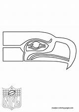 Coloring Seahawks sketch template