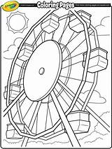 Fair Riesenrad Crayola Ferris Ausmalbilder Jahrmarkt Sheets Feria Ausmalen Freizeitpark Theme Getdrawings Leinwand Zeichnung Malbuch Amusement Malbögen Zeichnen Having Parque sketch template
