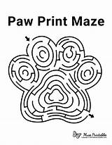 Maze Paw Mazes Print Printable Kids Museprintables Age School Coloring Choose Board Pages Solution sketch template