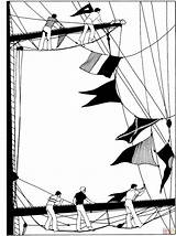 Sailers Crew Work Coloring Pages Printable sketch template
