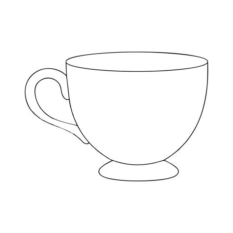 tea cup template  printable     printablee