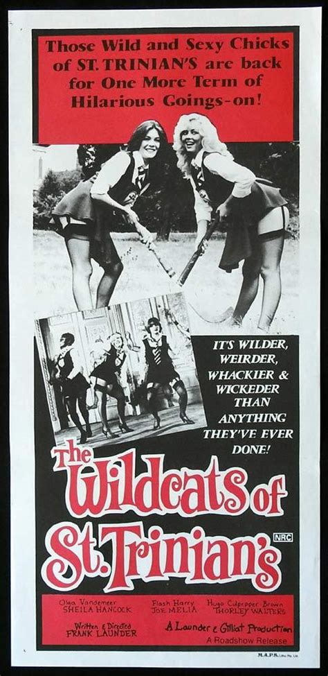 wildcats  st trinians original daybill  poster sheila hancock michael hordern