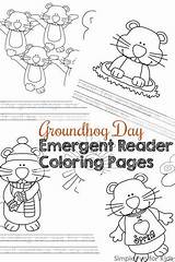 Emergent Groundhog Simplefunforkids sketch template