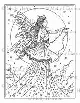 Coloring Harrison Fairy Celestial sketch template