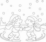 Ice Coloring Pages Skating Colorear Para Visit Colouring sketch template