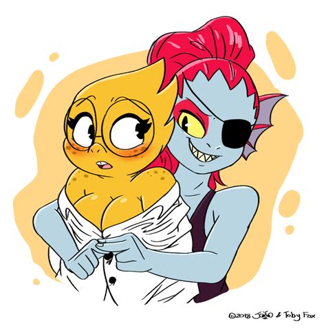 Alphys And Undyne By Joaoppereiraus On Deviantart