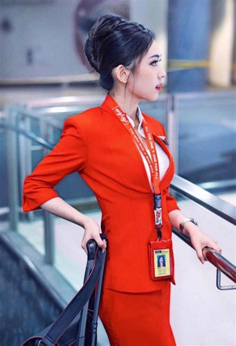 very pretty chinese airasia air hostess 16 pics