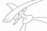 Gallade Coloring Pages Pokemon Lineart Mega Deviantart Moxie2d Ev Choose Board Sketch Template sketch template