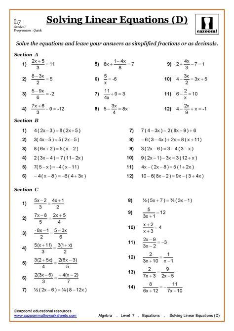solving linear equations hangman worksheet answers solving multistep