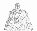 Cyborg Coloring Superman Pages Face Power Armor Popular Another Sasa Star sketch template