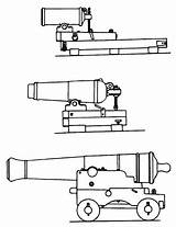 Blueprints Cannon Cannons Artillery Weapons 1806 sketch template