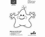 Sprout Star Color Print Kids Mask Sproutonline Make Cutout Sprouts sketch template
